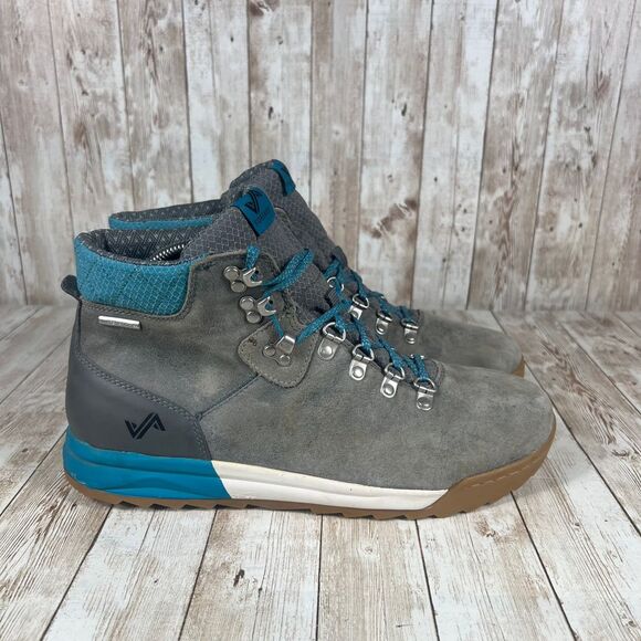 Forsake Patch‎ Women's 11 Waterproof Hiking Boots Grey/Ocean Outdoor Adventure - Picture 1 of 8
